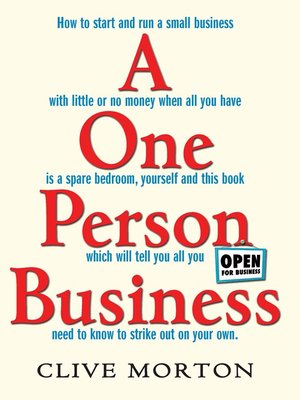 cover image of One Person Business